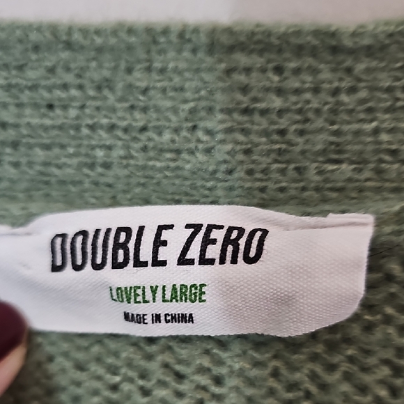 Double Zero Sage Green Shrug, Womens Large - Picture 2 of 4